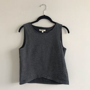 Madewell Striped Crossover Tank